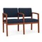 Lesro Lenox 2 Seat Tandem Seating W/ Arm, 44 in W 26 in L 31.5 in H LW2103 - alternate 1